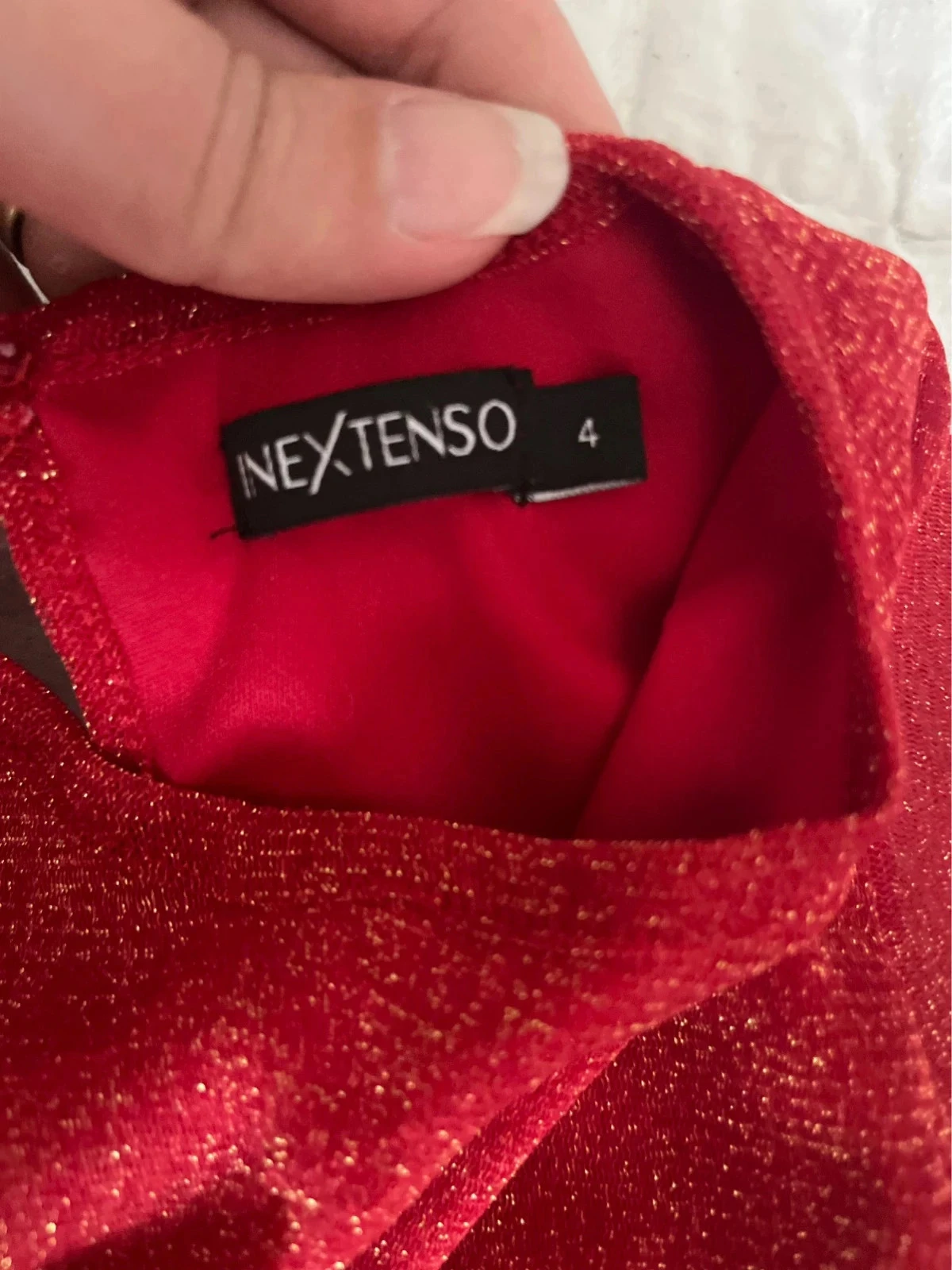 vestido rojo brillante marca In Extenso talla 4 años. – photo 2